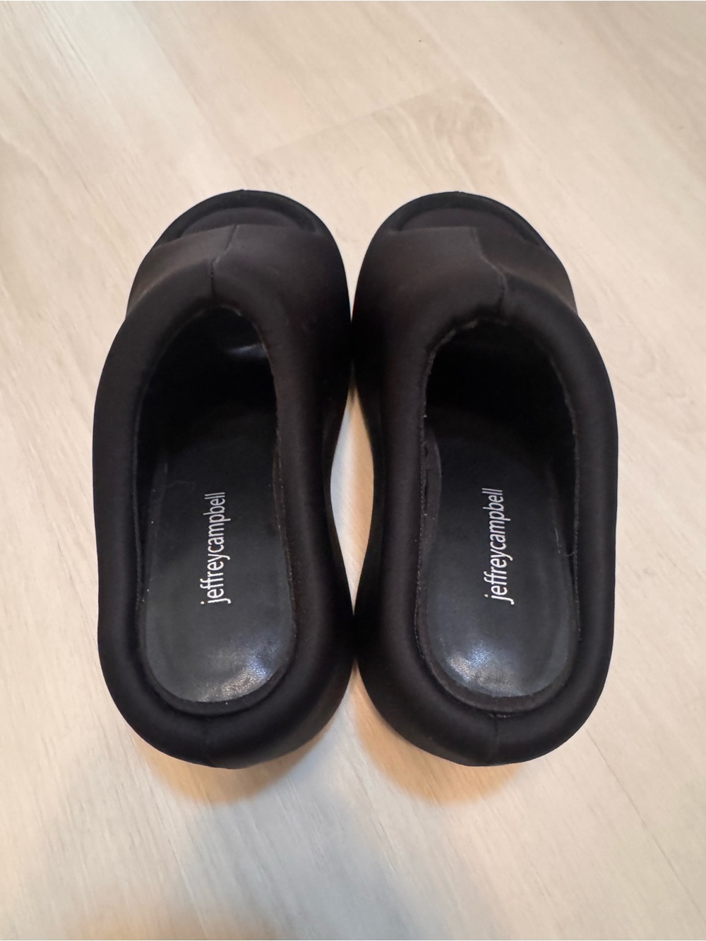 Black Jeffrey Campbell Cruiser Platform Slide Sandals - Picture 3 of 9